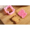 Cute Kitty Cookie Cutter, 4-Piece Cookie Cutter Set with Embossing