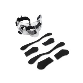 ZEMBSOYA Nose Guard for Broken Nose, Adjustable Face Shield, Breathable Transparent Face Guard with Padding for Adults Teens, Suitable for Men and Women