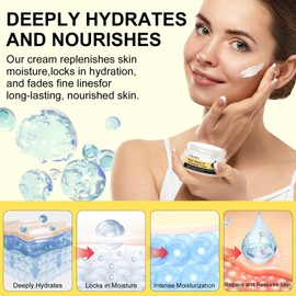 ITSDAWN Snail Mucin 92% Moisturizer, Snail Mucin Serum Cream, Face Moisturizing with Deep Hydration Advanced Snail 92 Mucin Cream for All Skin Types, 100g / 3.52oz