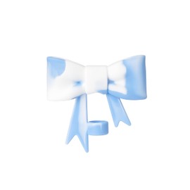 1pc 10mm White And Blue Bow Straw Cover Lovely Drinking Straw Tips Cover Reusable Straw Protector Topper for 0.4in Straws Silicone Cup Accessories Straws