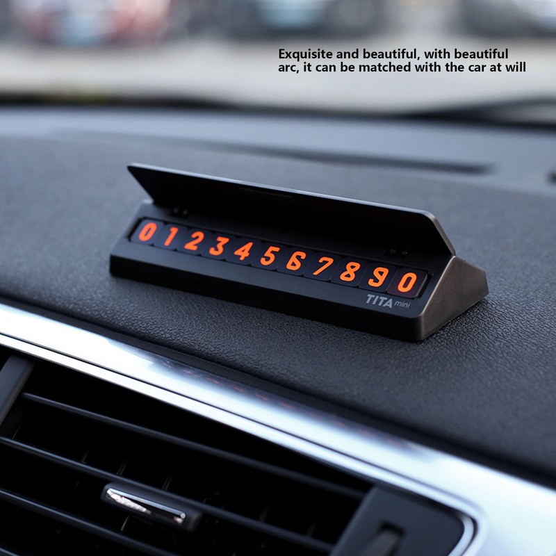 Car Temporary Parking Sign Stable Structure Environmentally Friendly Small Compact