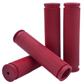 TIKBRO Bike Handlebar Grips 2 Pairs Comfortable Anti-Slip MTB Grips Rubber Bicycle Handle Grips for MTB BMX Mountain Bike