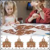 Chunful 24 Sets Gingerbread Nativity Scene Craft Kit Christmas Paper
