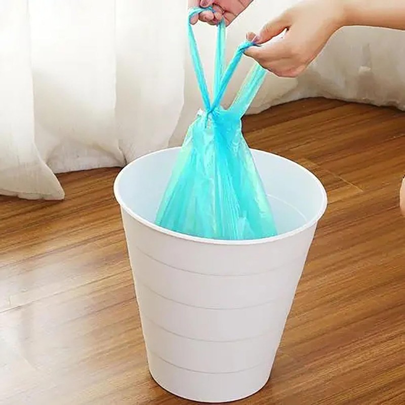 4 GALLON Bathroom Trash Bags, 5 Rolls/100 Counts Small HANDLES