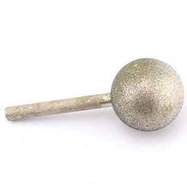 ILOVETOOL 35 mm Dia Spherical Head Diamond Grinding Bit Coated Mounted Points Round Ball Burs Grit 80 Shank 6mm Coarse Tools for Stone