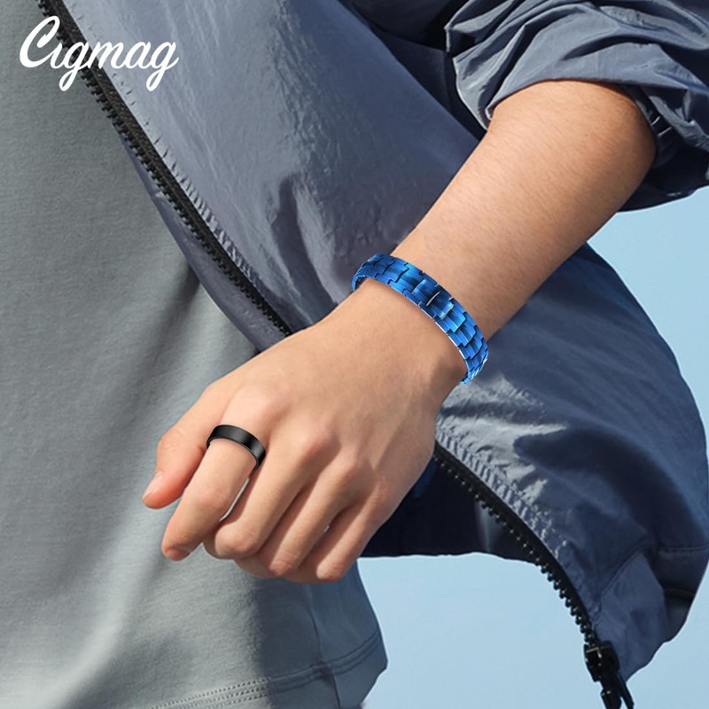 Cigmag Lymphatic Drainage Magnetic Bracelet Men's 4 Elements Ultra Strong