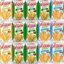 Garden Veggie Straw Variety Pack (15 Count) by Bussin Boxes