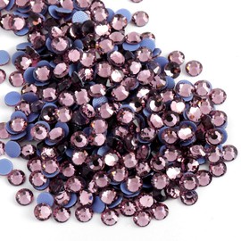 Beadsland Hotfix Rhinestones, 1440pcs Flatback Crystal Rhinestones for Crafts Clothes DIY Decoration, Light Amethyst, SS20, 4.6-4.8mm