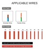 Brightfour T Tap Wire Connectors 3 Wires 12 Pack, Transparent