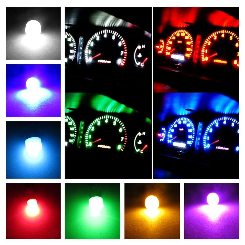 WLJH Bright Green LED Bulb Instrument Panel Cluster Gauge Light