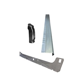 Motor City Sheet Metal - Compatible With Chevy 1999-07 Silverado 4Dr Ext Cab Inner & Outer Rocker Panel With Cab Corner Passenger Side