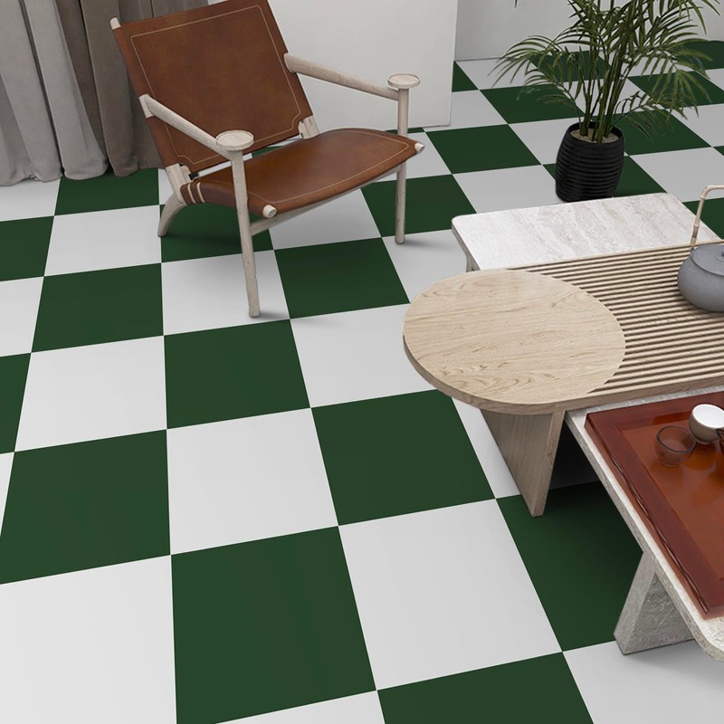 Alow Peel and Stick Floor Tile Waterproof 20PCS, 12inX12in Green