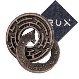 Hanayama Cast Laby Puzzle - Level 5 of 6 - Very Difficult - Includes Crux Sticker