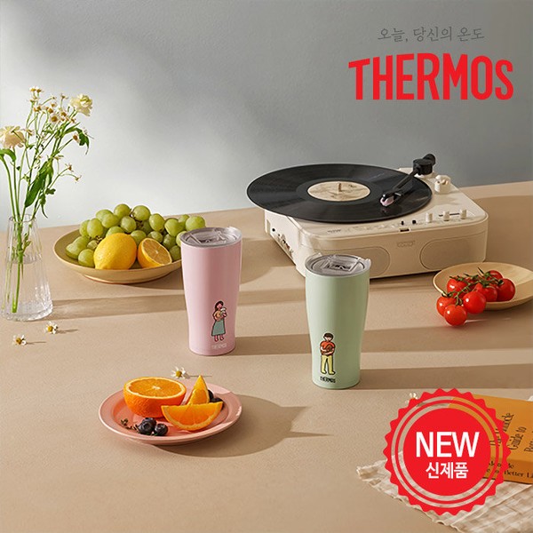 Thermos Pastel Soft Cold Cup JDE-601KLC / Lid included, Thermos