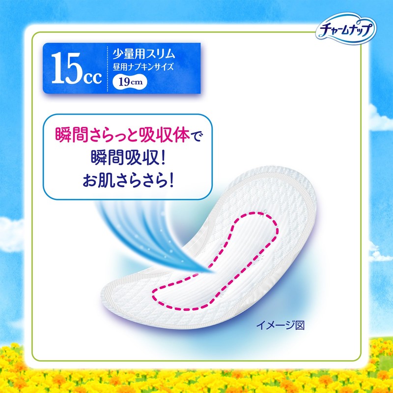 Charm Napp 【Bulk Buy】Absorption Sarafy Light Quantity, Wingless, 15cc, 19cm,