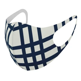 Smakore 004003 Design Mask, Set of 2, Polyester, Washable, Cloth Mask, Unisex, Checkered Border Checkered, Black, White