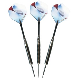 Elkadart Razor 80% Tungsten Steel Tip Darts with Storage/Travel Case, 23 Grams, Black