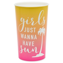 American Greetings Bachelorette Party Supplies, Girls Just Wanna Have Sun 22 oz. Party Cups (8-Count)