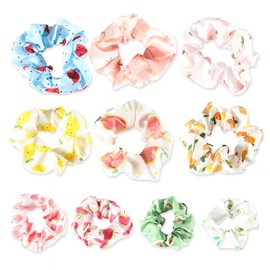 Pack of 10 Hair Bobbles Soft Elastic Colourful Elastic Hair Bands for Girls Women Hair Accessories