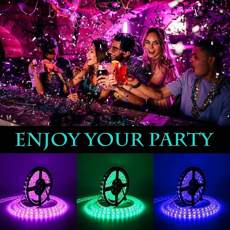 SUPERNIGHT LED Strip Lights, 16.4FT 5M SMD 5050 Waterproof 300LEDs