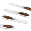 MSY BIGSUNNY Steak Knife Set, 4-Piece, German Steel 5-Inch Blade,
