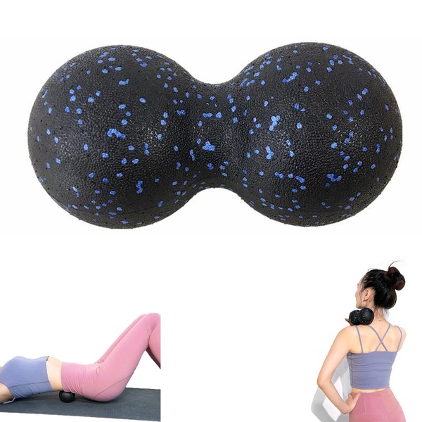 HAOBIN Duo Ball Small Self-Massage Twin Large Can Effectively Perform Fascia Training, Relieve Pain, Deep Massage for Relaxing the Neck and Back Muscles, Pack of 1