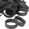 AIWOQI Rubber Bands Size#82 Black 65 Pieces Heavy Duty Wide