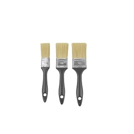 Acrylic Flat Paintbrush 3 Piece Set with Synthetic Bristle
