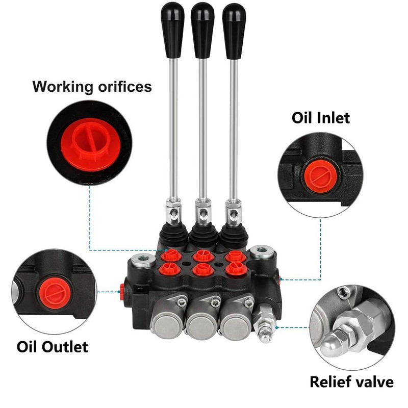 GYZJ Hydraulic Flow Control Valve 3 Spool 11 GPM G