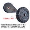 2Pack 33CM/13'' PU Solid Rubber Tire for Power Wheels Ride