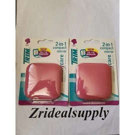 TRIM 2 IN 1 COMPACT MIRROR MAGNIFICATION PACK OF 2