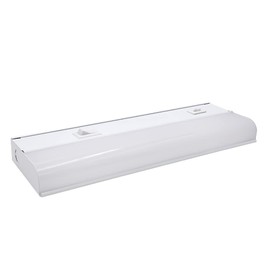 Maxxima 12 in. Hardwired LED Under Cabinet Light - 300 Lumens, 3 CCT, Color Temperature Slide Control, 3000K/4000K/5000K, Kitchen and Indoor Lighting Fixture, White, On/Off Switch, ETL Listed