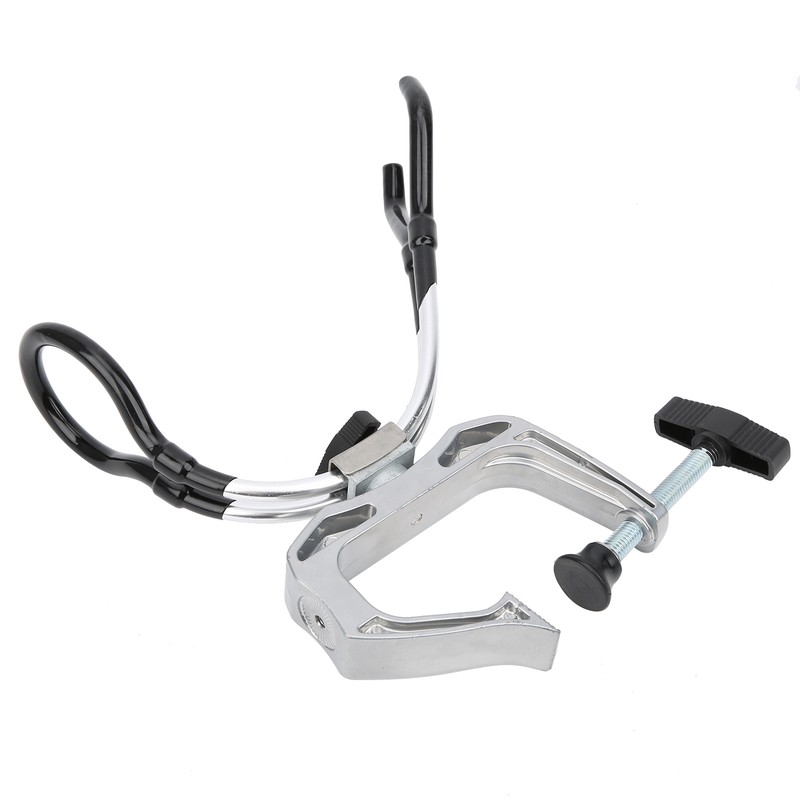 Aluminum Alloy 360 Degree Adjustable Boat Rods Holder Fishing Pole