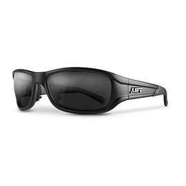 LIFT Safety EAS-14MKP ALIAS One Size Safety Glasses (Matte Black Frame/Polarized Lens)