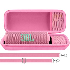 Aenllosi for JBL Flip 7/Flip 6/Flip 5 Portable Bluetooth Speaker Hard Travel Protective Storage Case,Case Only (Pink)