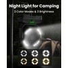 27H Work Hours Rechargeable Camping Fan, Portable Battery Operated Desk