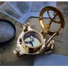 Brass Sundial Compass Maritime Pocket Sun Watch Compass Hiking/Travel/Camping