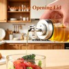 DAWZMR 2-Pack Glass Oil Dispenser Bottle with Stainless Steel Spout,
