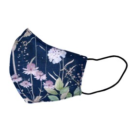 DDintex FLORET LONDON Antibacterial Filter Cloth Mask, Lyocell Lone Irma Navy [With Liberty Print]