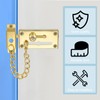 PATIKIL Slide Bolt Gate Latch with Chain Door Guard Lock,