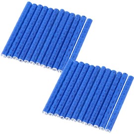 24 pcs Colorful Cycling Wheel Spoke Reflector Clips Reflective Warning Strip Clip Tube for Bicycle Wheel (Blue)