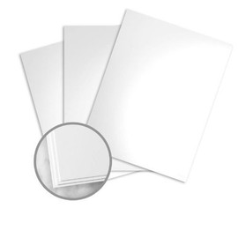 White Carolina Glossy Cover Stock, 12pt. / 280gsm. Double Sided Coated, 50 Sheets Per Pack (8.5 x 11)
