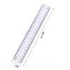 Pack of 4 Plastic Rulers with Handle, 20 cm/8 Inch