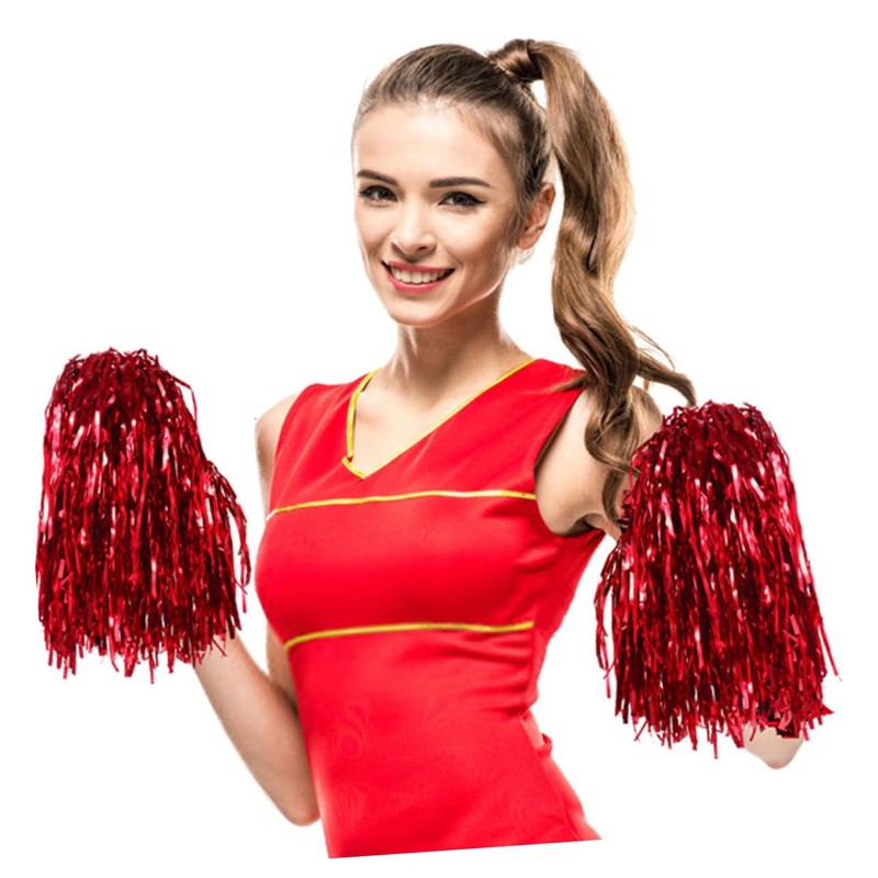 Kisangel Cheer Pom Poms 28pcs for Cheerleading Competitions Dance Performances