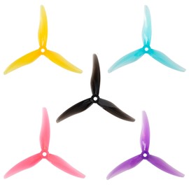 10Pairs Gemfan Hurricane 51477 3-Paddle Propeller Props 5.1inch Props with 5mm Hole for 2206-2407 Motor FPV Racing Drone