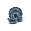 Polish Pottery 4-pc. Place Setting with Standard Bowl - Aztec Sky