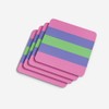 Trigender Pride Foam Coaster Set of 4