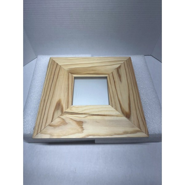 IKEA MALMA Natural Pine Framed Wall Mirror 10” x 10”