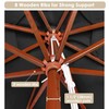 Yescom 9 Ft Wooden Patio Umbrella 8 Ribs Table Parasol