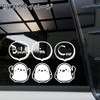 3 Pack Baby in Car Cutting Stickers (White, Baby)
